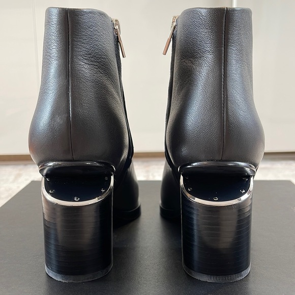 Alexander Wang Gabi Black Ankle Boot/Rhodium Heel - Picture 5 of 5